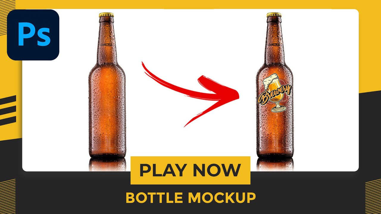 Bottle Mockup - Photoshop Tutorial