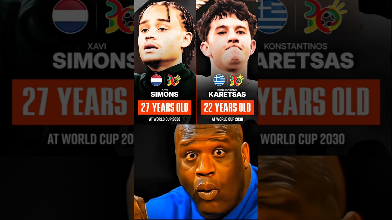 Xavi Simons Vs Karetsas Age At World Cup 2030..🔥