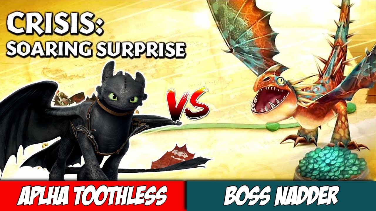 ALPHA TOOTHLESS VS. BOSS NADDER | Dragons: Rise of Berk (Gauntlet event)