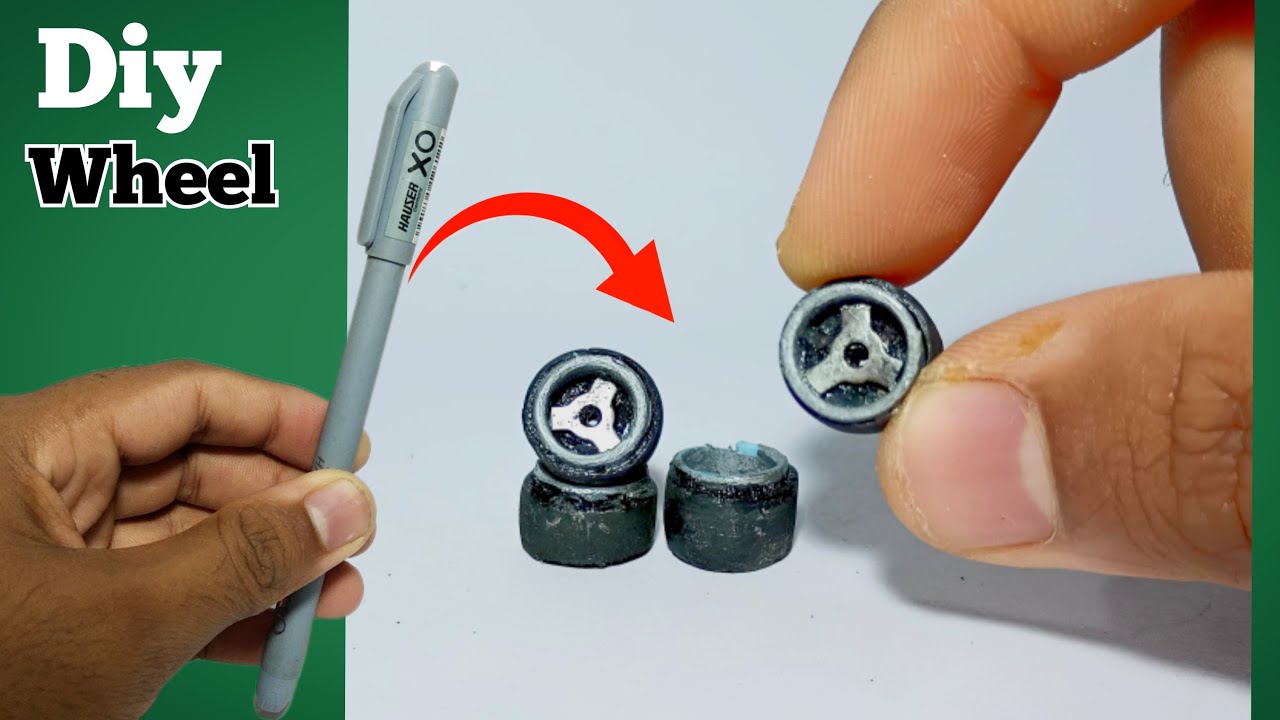 Making a Diy Custom Wheel for hotwheel car ||1/64 scale alloy wheels
