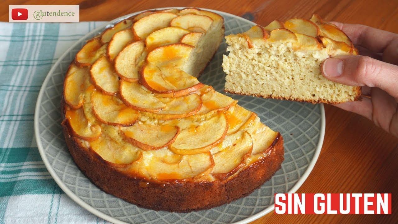 BIZCOCHO SIN GLUTEN DE MANZANA jugosísimo (Tarta de manzana)