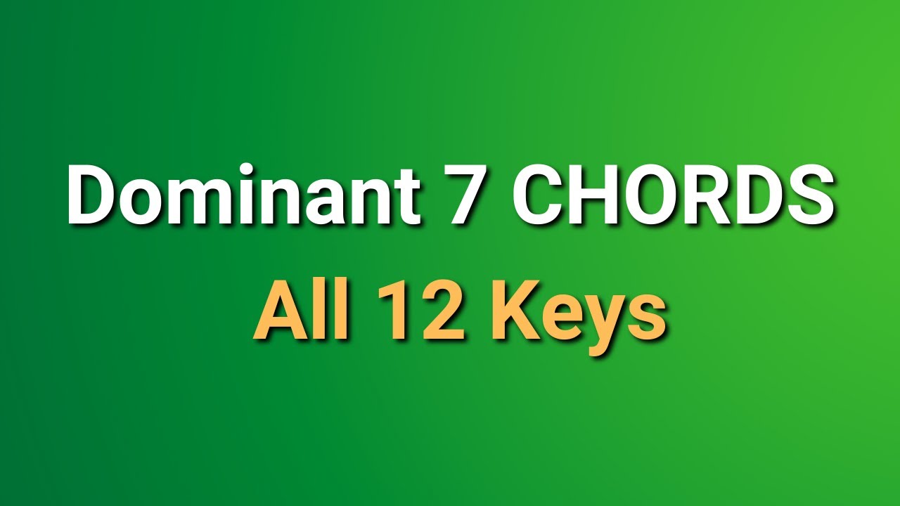 Dominant 7 - ONE CHORD WORKOUT - Jazz Backing Track Jam in all 12 keys
