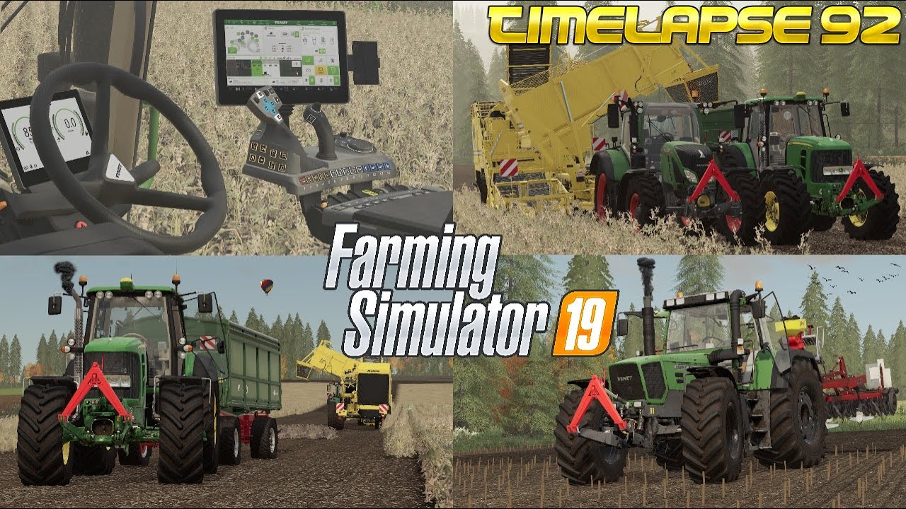 POTATO HARVEST with new FendtONE operating system! 🤩🚜💨 | [FS19] - Timelapse #92 Geiselsberg