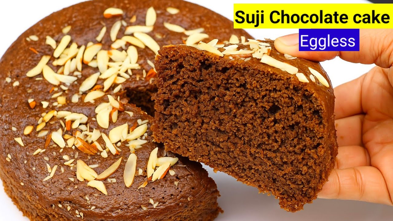 Super Soft Eggless Suji Chocolate Cake | बिना अंडे का सूजी वाला चॉकलेट केक  How to make cake