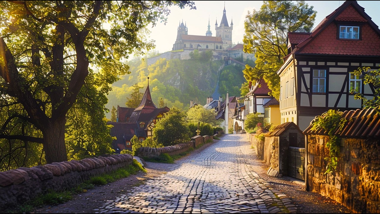 Walking Tour of Karlshtejn: Explore the Historic Castle Town Near Prague | Walking Tour 4K