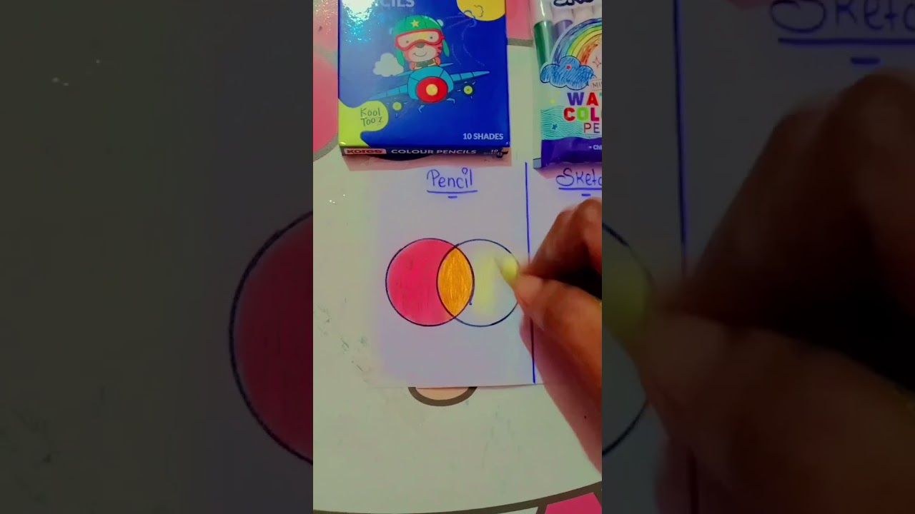 which color is best 🥰 pencil colour 🆚 sketch colour 