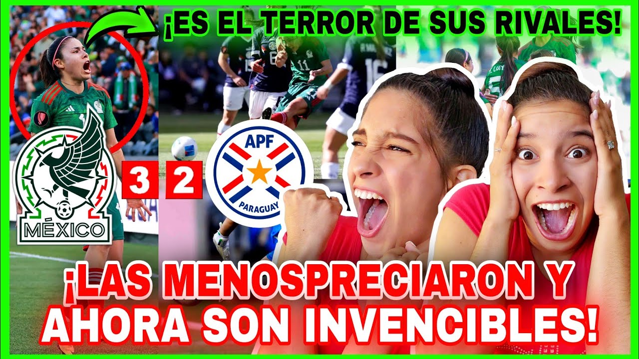 MEXICO🇲🇽 ARRASA CON PARAGUAY🇵🇾 en la COPA ORO⚽️🏆 2024 reaction ¡MEXICO TIENE A LA MESSI FEMENINA😱👊!