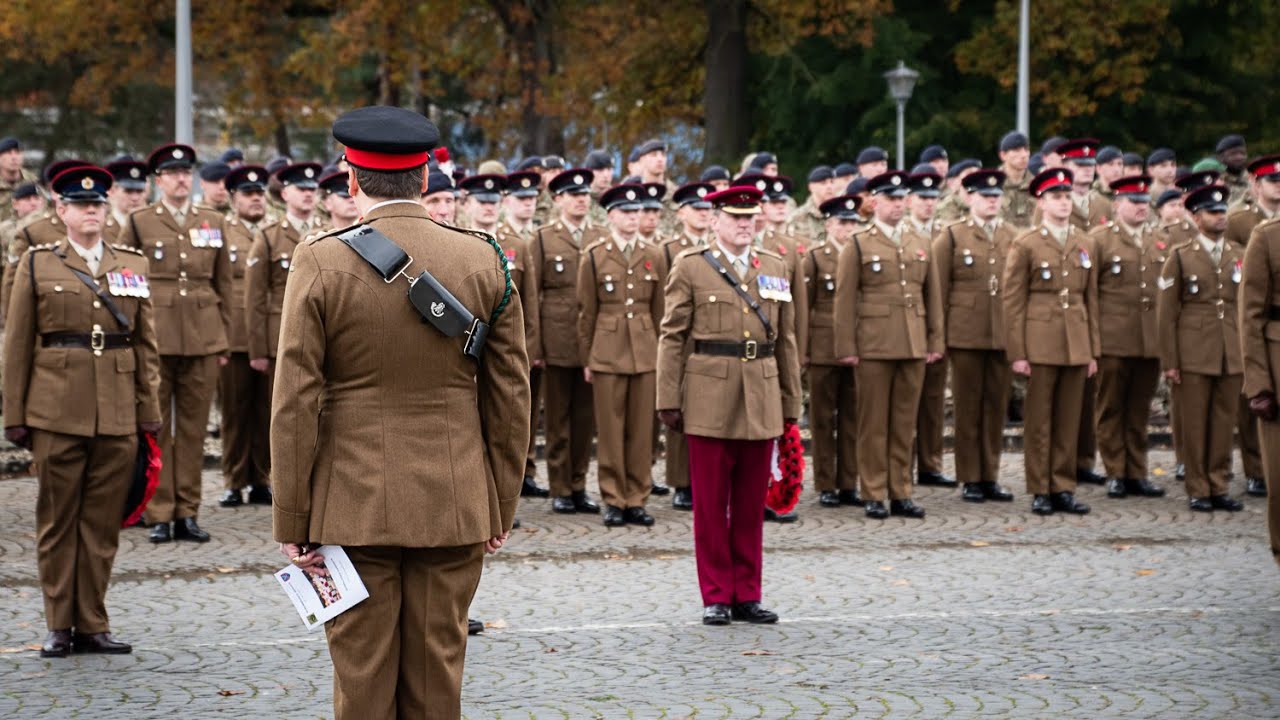 Remembrance Parade at NATO Forward Holding Base Sennelager