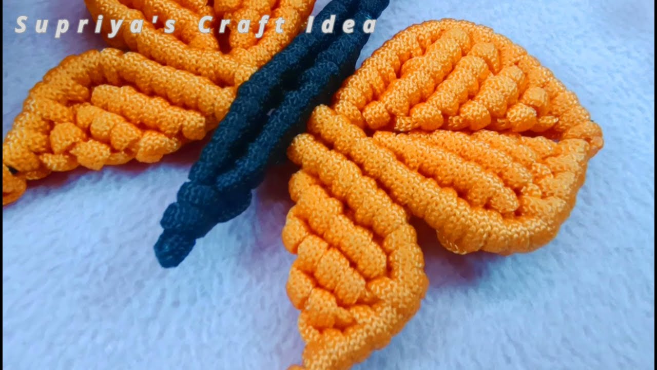 DIY Macrame Butterfly | Macrame Butterfly Wall Hanging Home Decor