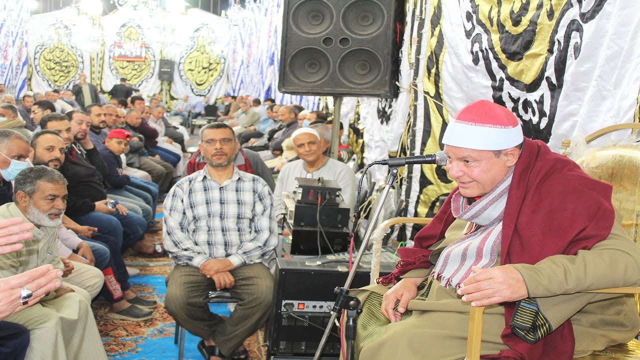 العلامة الكبير ودكتور القراءات الشيخ حلمى الجمل وربع نادر بجميع القراءات من سورة غافر عزاء صهره 2021