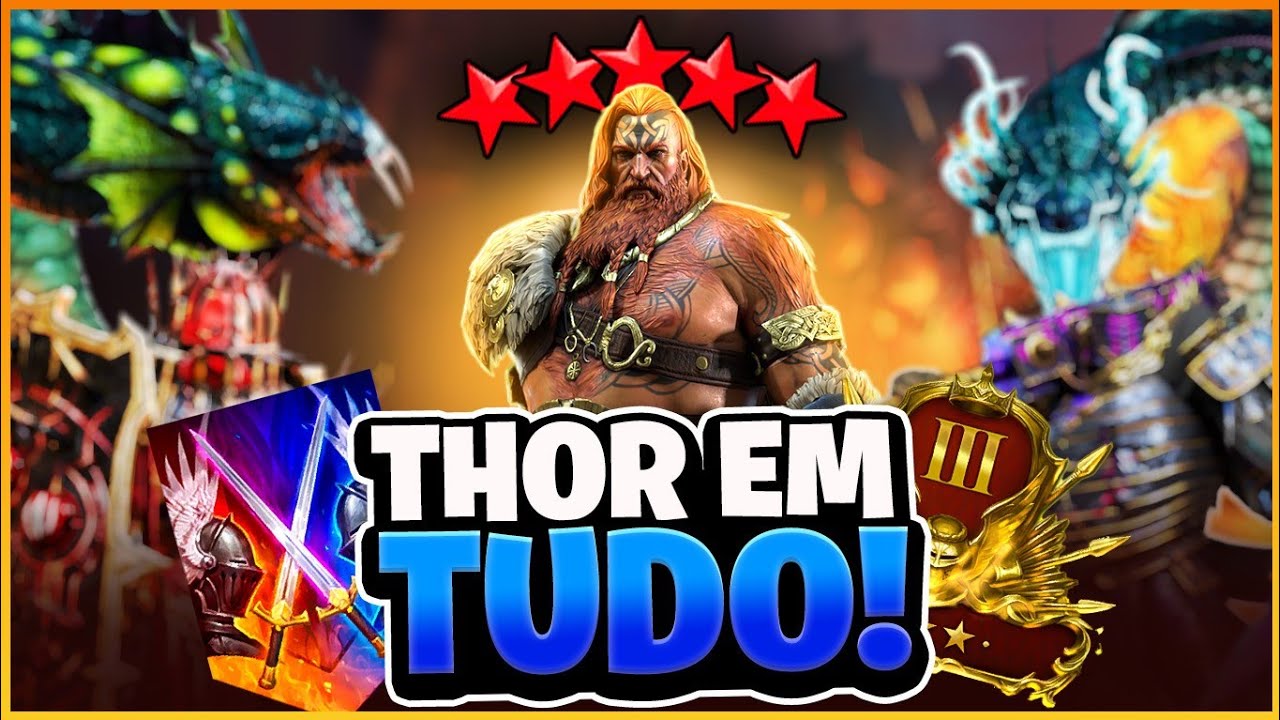EU USO O THOR EM TUDO E ELE É INSANO!!! | Raid Shadow Legends