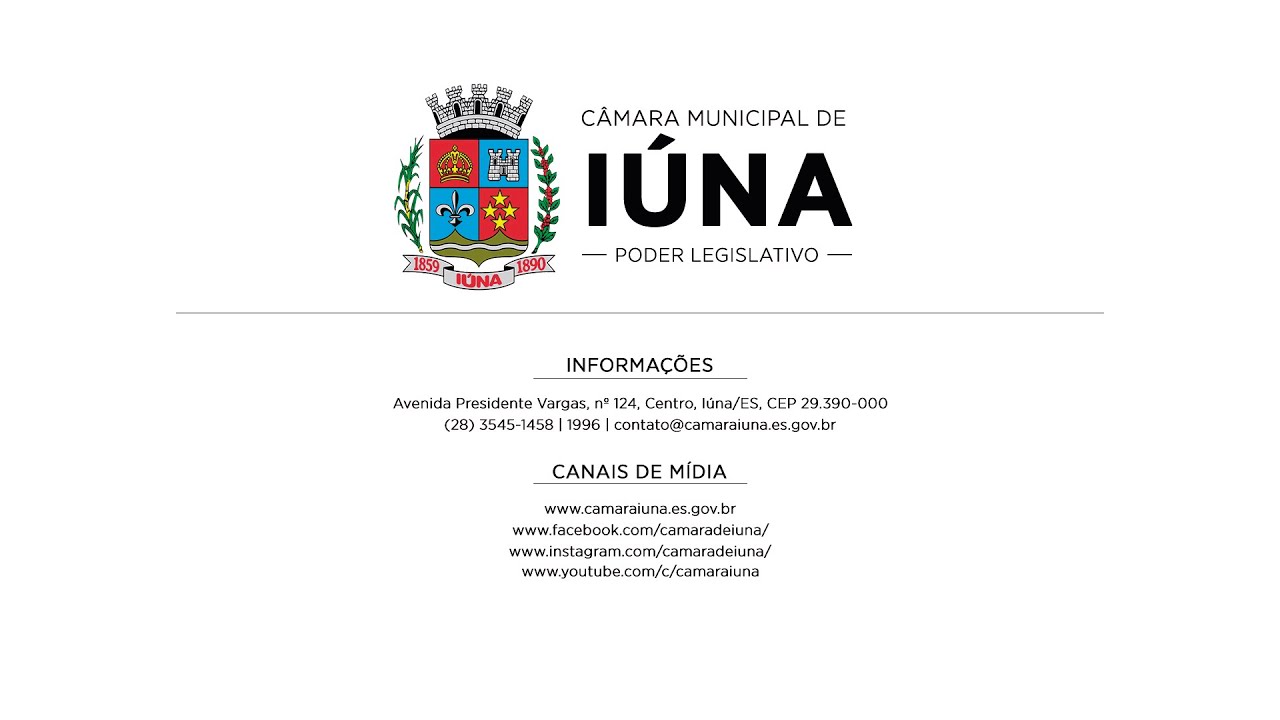 3ª Sessão Extraordinária de 2025 | Câmara Municipal de Iúna