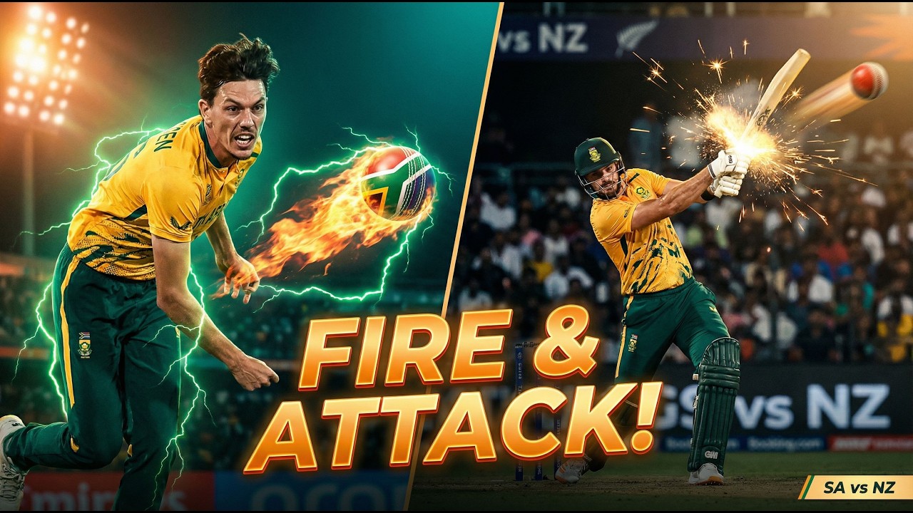 Jansen Ki Aag 🔥 Markram Ka Hamla 💥 vs New Zealand | SA Ka Power Show! T20 WC 2026 Day 8 Ep - 21