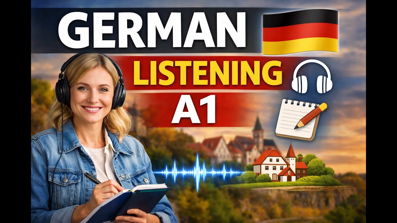 Deutsch hören & verstehen A1 | Dialoge für Anfänger | Easy German Conversations for Beginners