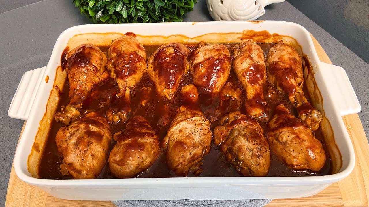 OVEN BAKED BBQ CHICKEN! Easy Vintage Recipe