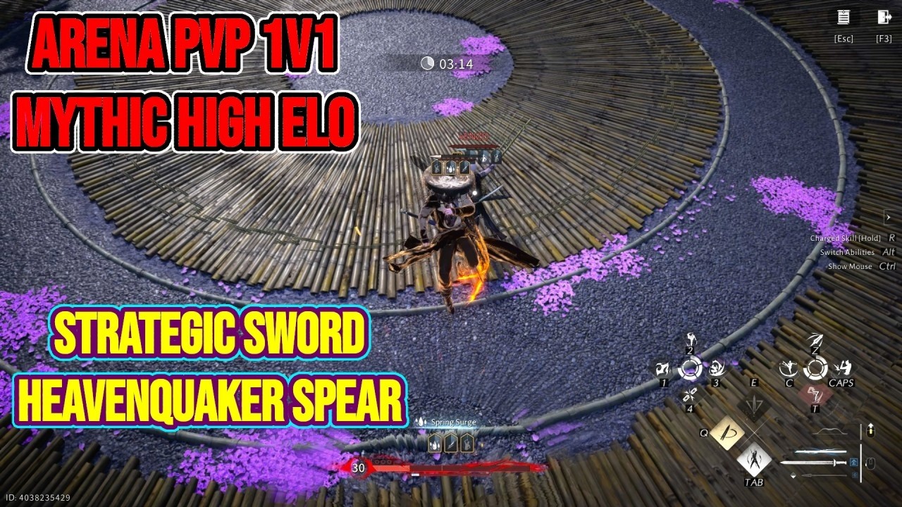 WWM PVP Arena 1v1 Mythic High Elo Strategic Sword Heavenquaker Spear (EP18)