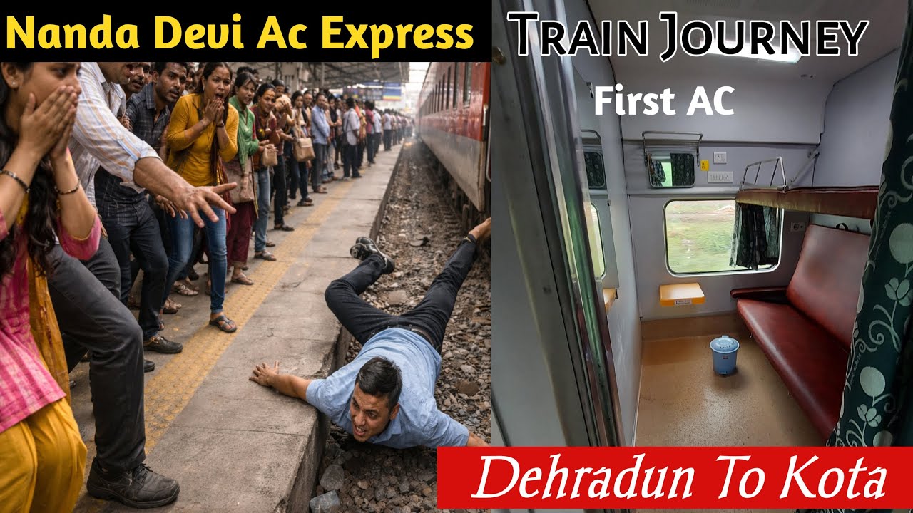 First Class Experience 😱In Nanda Devi AC sf Express Train Journey *ऐसी लापरवाही हो सकती है दुर्घटना*