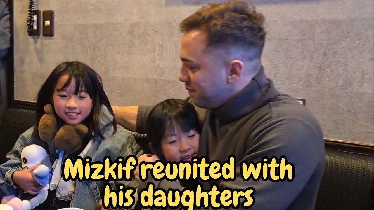 Mizkif reunited with his daughters Part 1