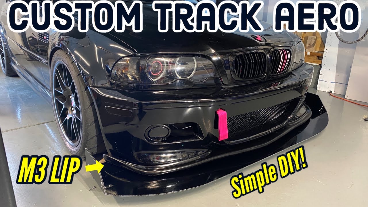 Building a fully custom front splitter for E46 M3 - Functional Alumalite Track  car aero DIY BMW