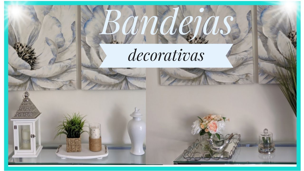 D.I.Y-Como hacer tus propias bandejas decorativas/Ideas para decorar.