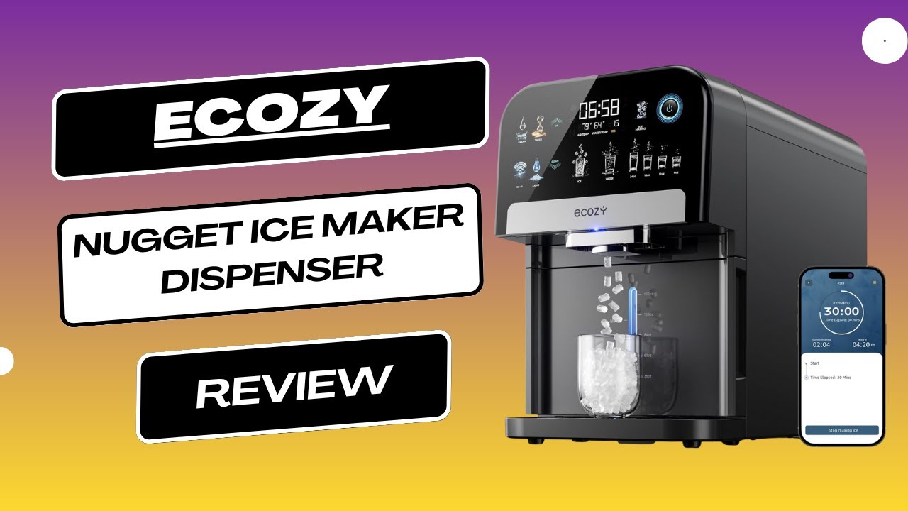 ecozy Nugget Ice Maker Dispenser Review | This Nugget Ice Maker Is Genius