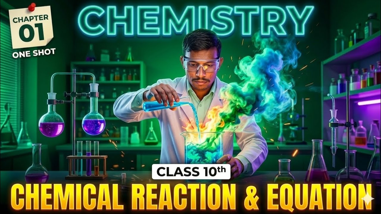 Chemical Reactions and Equations One Shot | Class 10 Science Chapter 1 | Aman Academy 