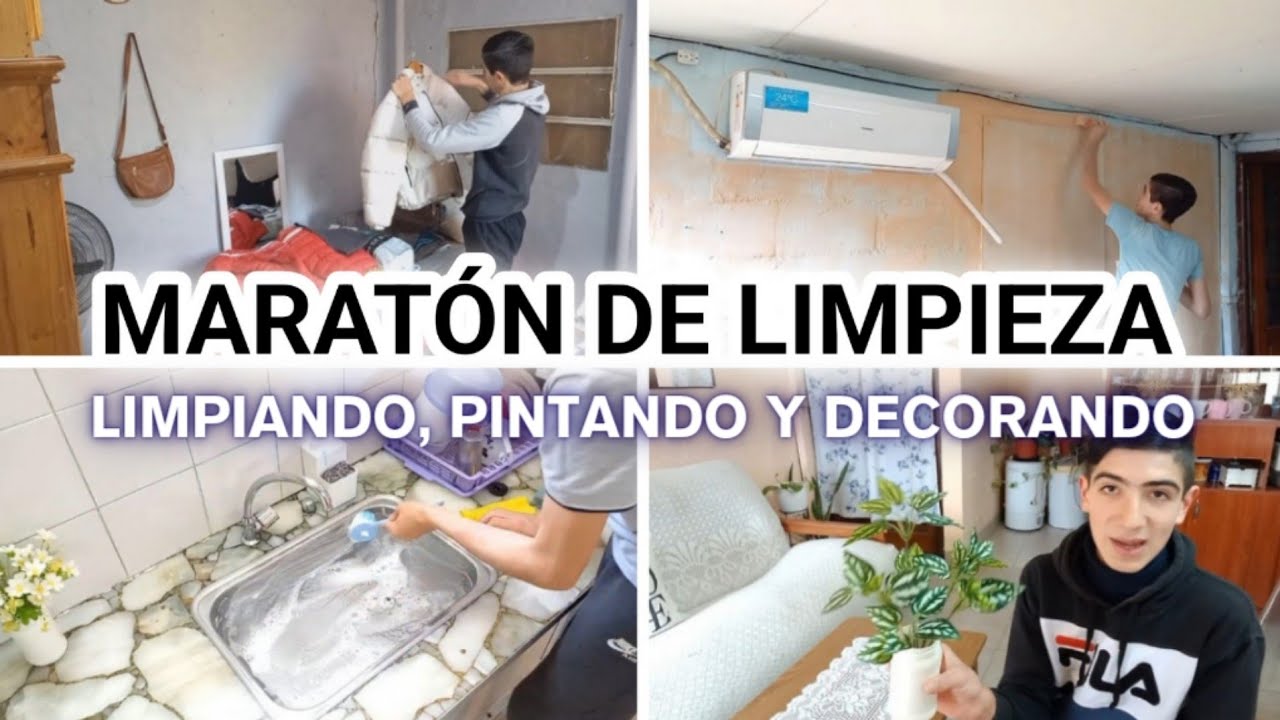 NEW* ✅️ MARATÓN DE LIMPIEZA EN 1 HORA Limpiando, Pintando y Decorando MUCHA MOTIVACIÓN PARA LIMPIAR🥵