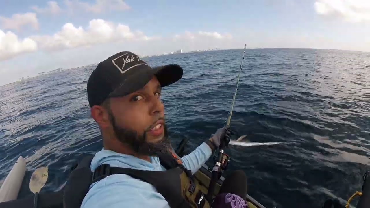 Offshore Kayak Fishing in Dania Beach, FL - A Fish of a Lifetime! 