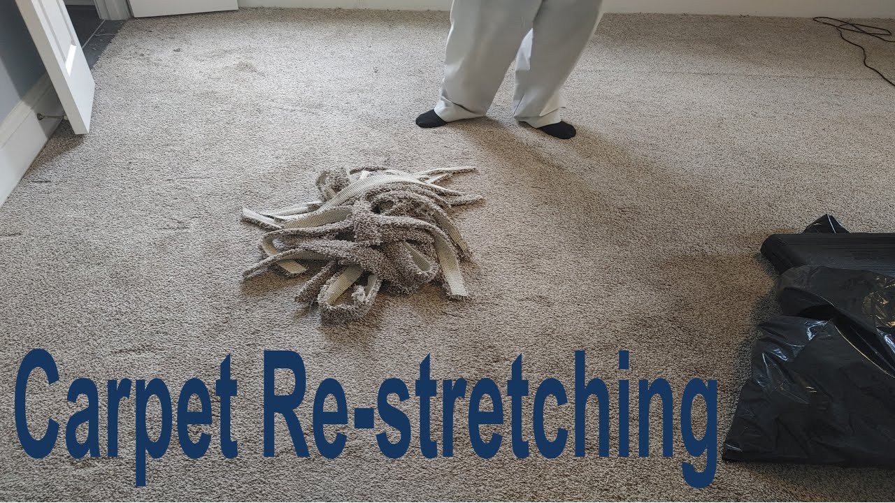 How to re-stretch carpet using a Power Stretcher.