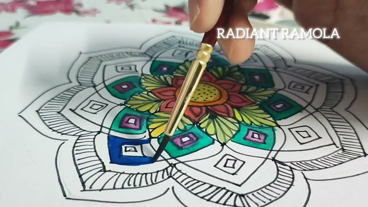    AMAZING Mandala Art Painting Techniques  @radiantramola 