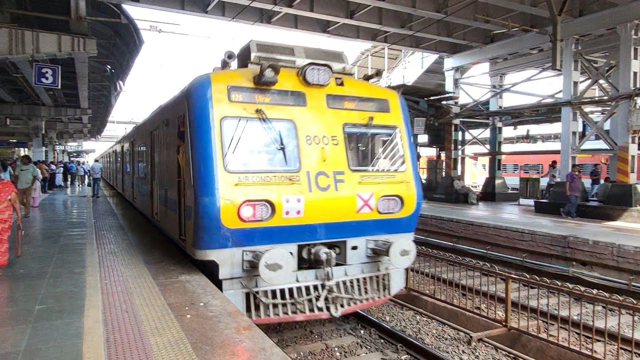 New 8005 Series AC Local: Virar to Borivali Experience on Western Railway