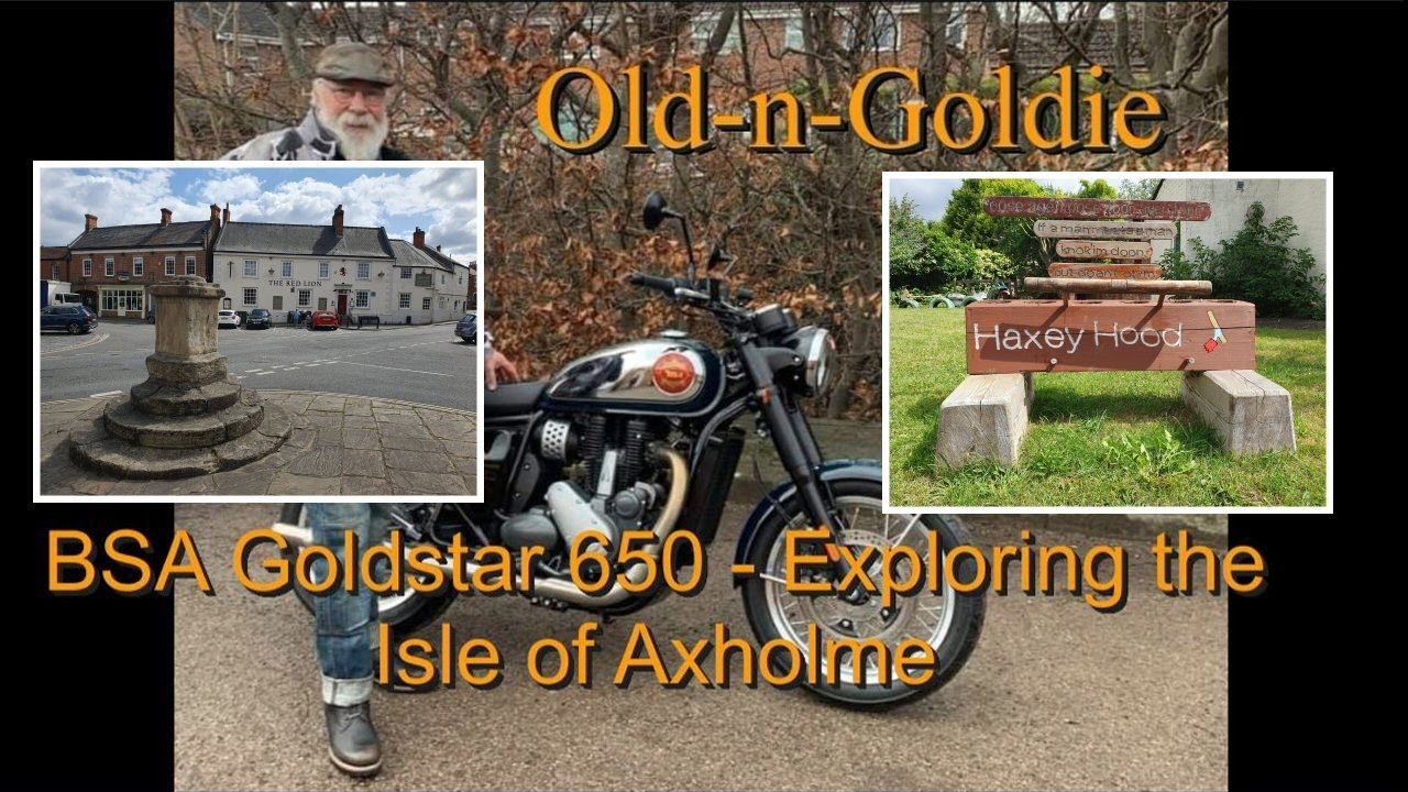 BSA Goldstar 650 - exploring the Isle of Axholme.