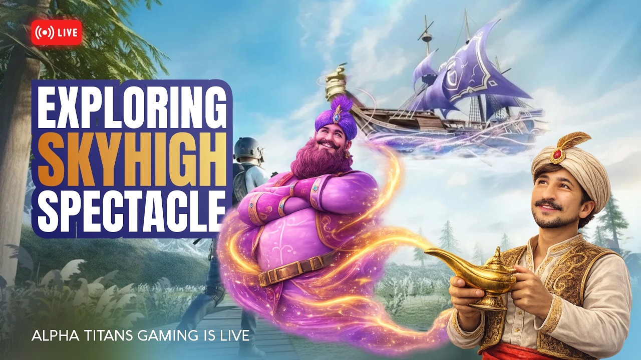 BGMI Skyhigh Spectacle Mode Map Tour | 🔴 BGMI LIVE | #alphatitansgaming