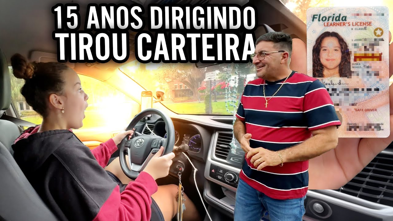 MINHA FILHA 15  ANOS JÁ DIRIGE NOS EUA 🇺🇸
