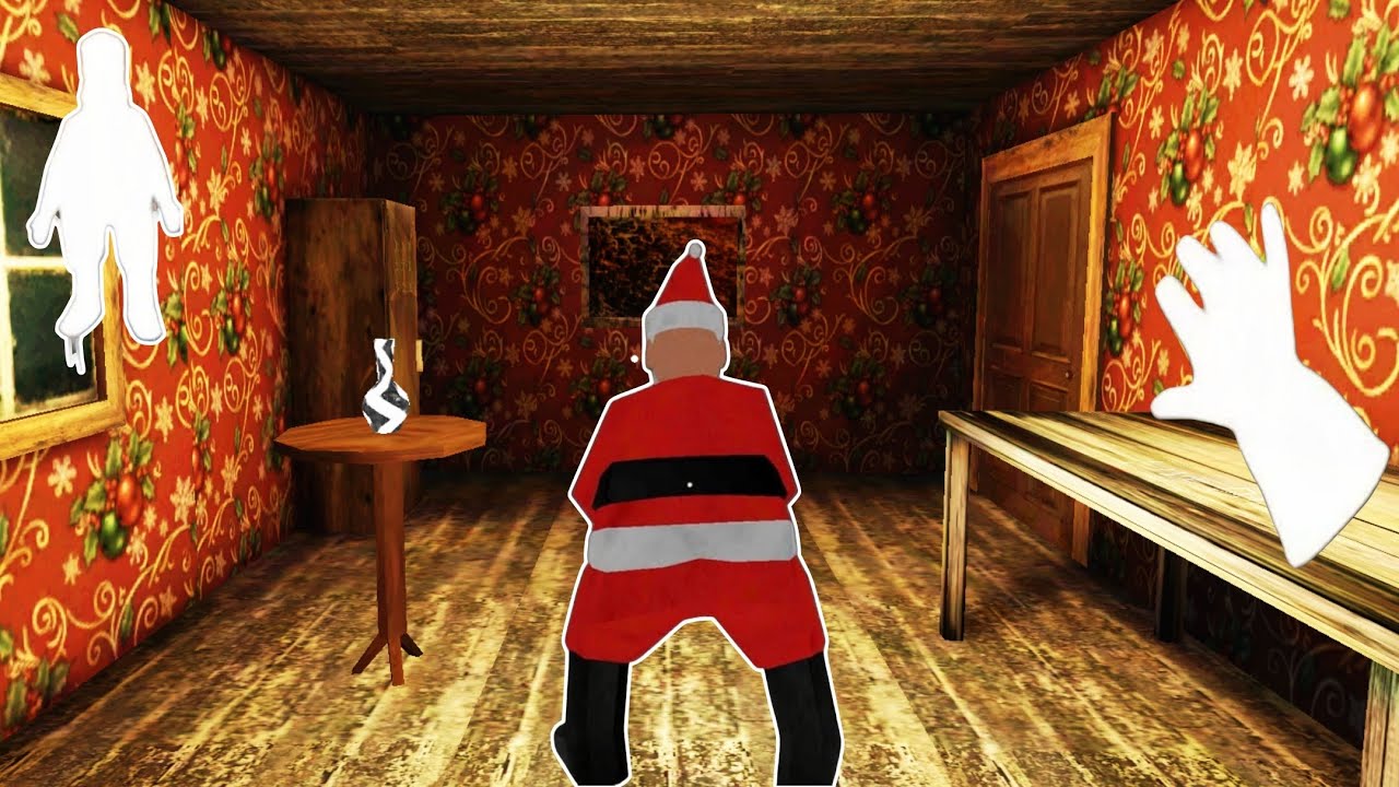 Playing As  Santa Clause In Granny House 1|Granny New Christmas Mode Menu 