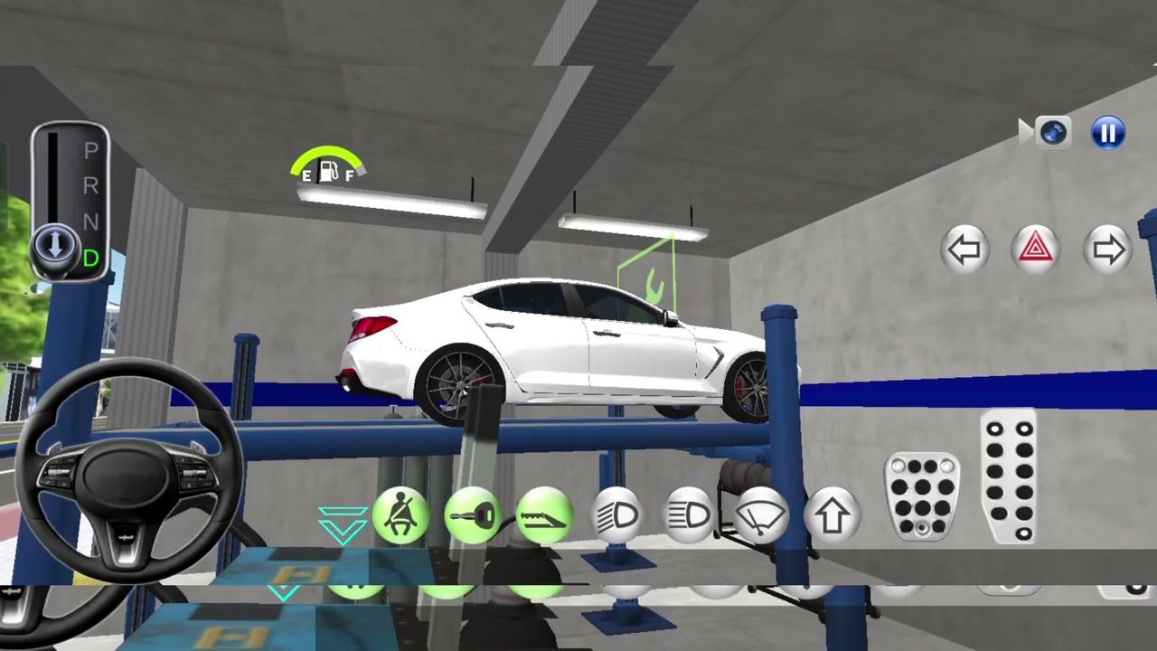 Tesla sedan driving // Car Service 