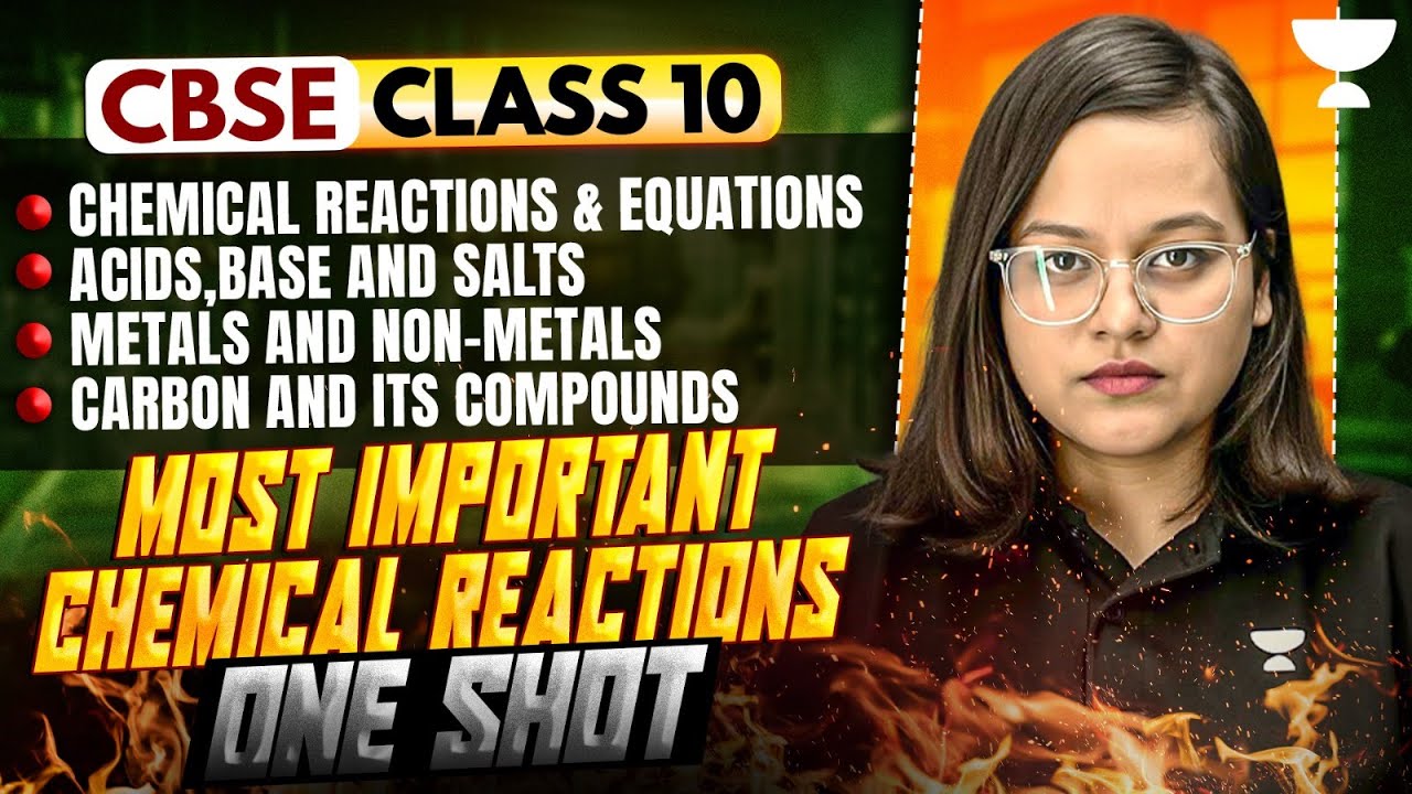Most Important Chemical Reactions in One Shot | Class 10 Chemistry | Boards Exam 2026 | Nikita Ma'am