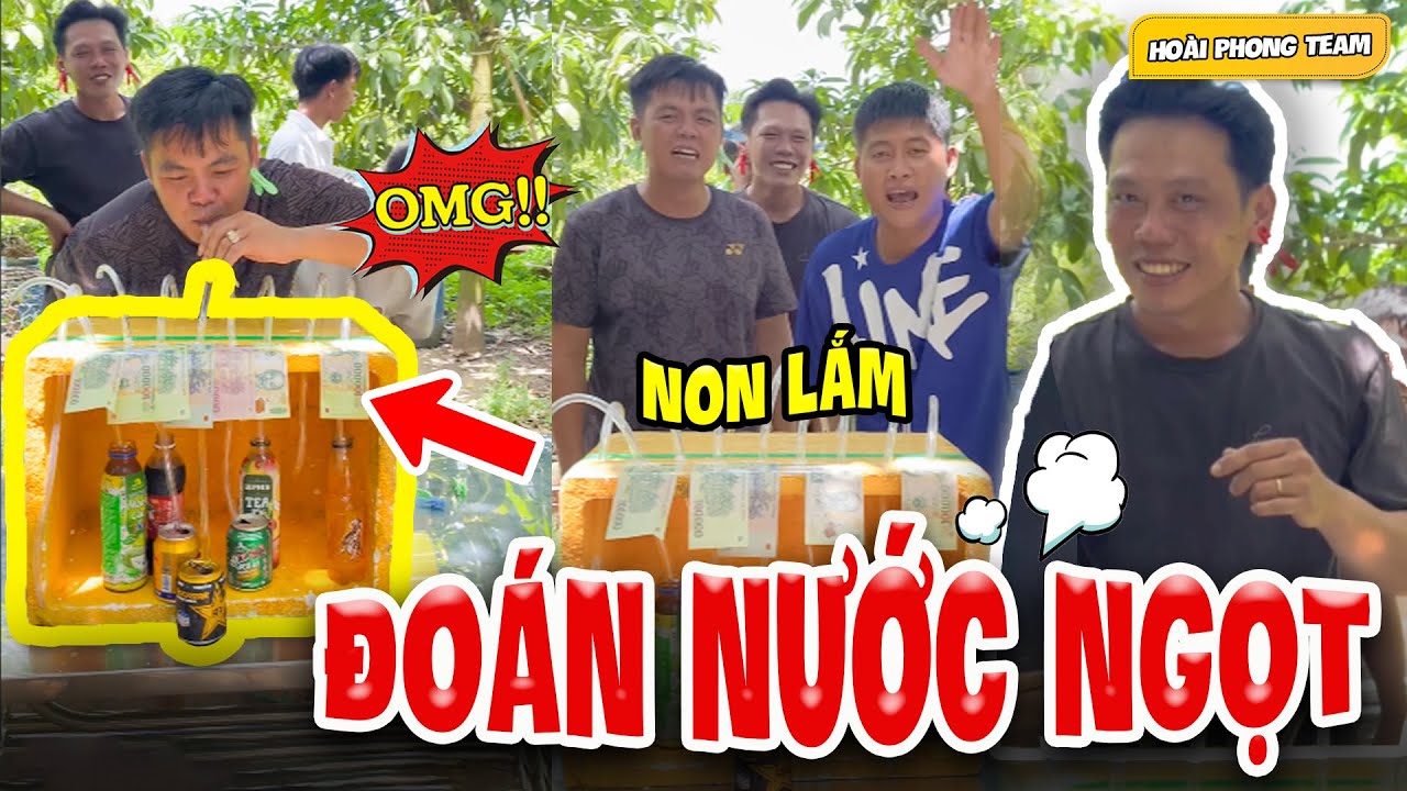 Thử Thách Đoán Nước Ngọt Thưởng Liền 5 Xị Cực Vui Nhộn | TeamHoài PhongTV