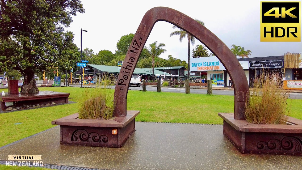 【4K HDR】Walk Tour Paihia - Bay of Island , Northland New Zealand!