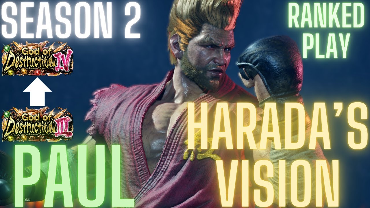 Tekken 8 | Harada's Vision (Paul) God 3 To God 4 Ranked Play