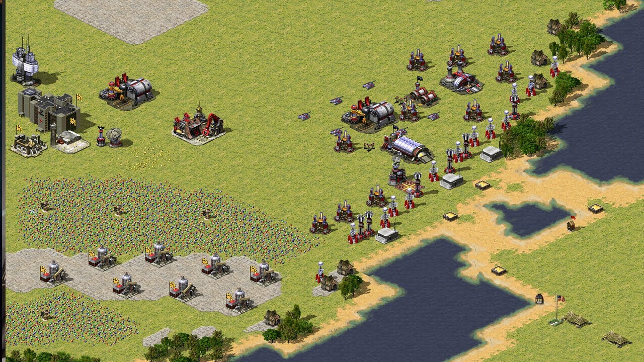 Red Alert 2 | Yuri's Revenge | 7 vs 1 - great britain - sniper - you vs all