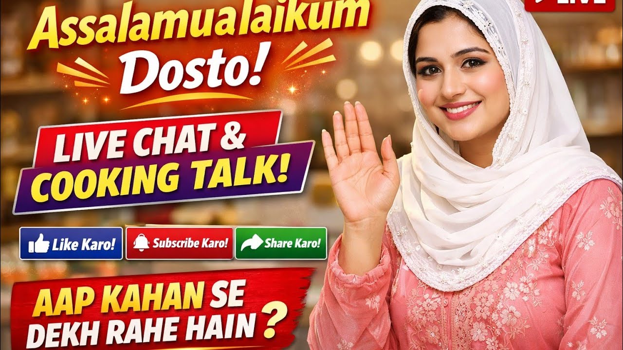 Assalamualaikum Dosto Live Chat | Cooking Talk With Subscribers | Zayka e Mohabaat Live