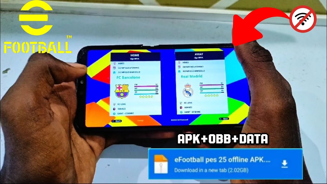 EfootballPes2025 Apk+Obb+Data Download (Offline) | Tutoriel Complet D'installation En Français
