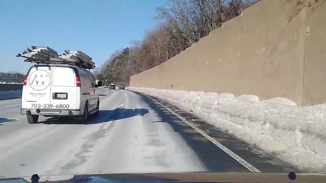 Capital Beltway to Dulles Toll Road Morning Drive | Real DMV Traffic (No Narration)