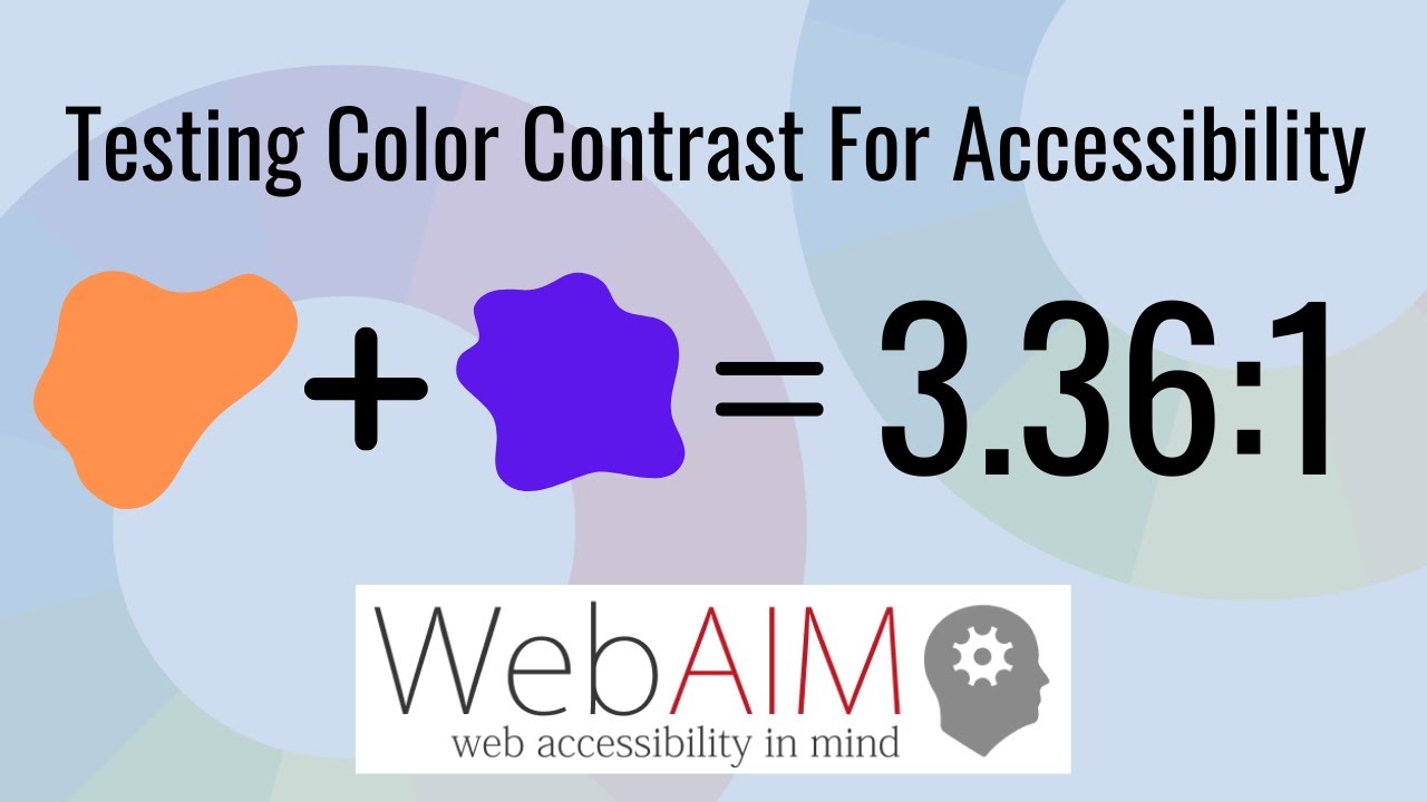 How To Test Color Contrast for Accessibility with #WebAIM