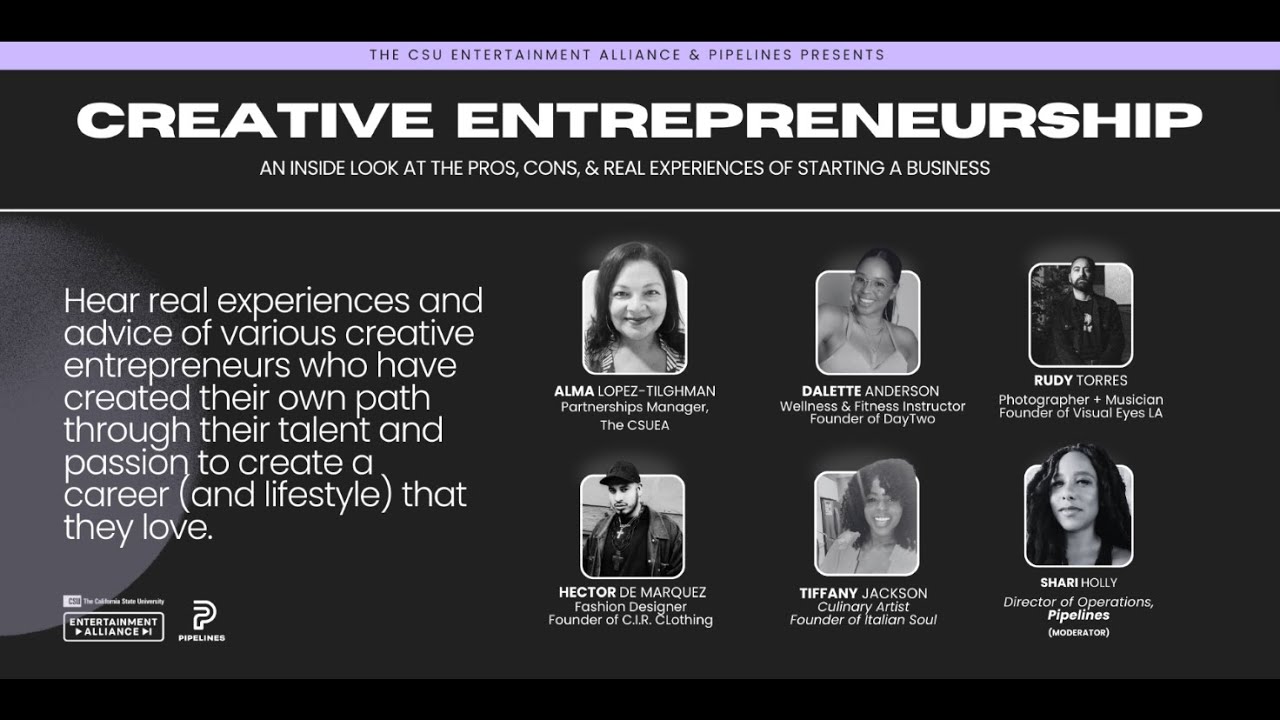 Creative Entrepreneurship! | Presented by The CSUEA & Pipelines