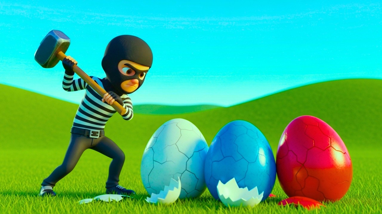 Catch the Egg Thief: A Brave Farm Adventure | 3D cartoon for Kids