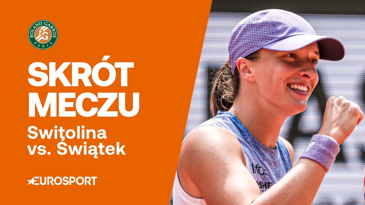 ALE WALKA! 🔥 | Iga Świątek - Elina Switolina | Skrót meczu | Ćwierćfinał Roland Garros 2025