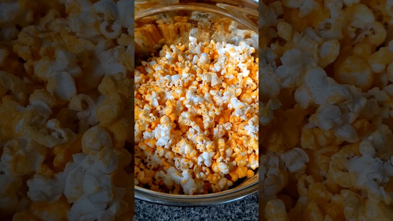 Cheddar Popcorn - Easy Homemade Snack