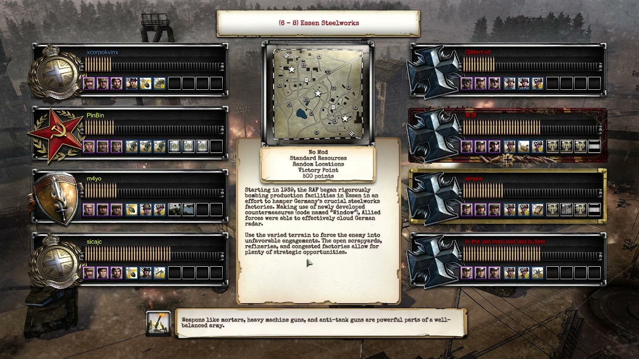 On the road to TOP RANK[4v4]  lvl 10 - lvl 17| Company Of Heroes 2 Allies Ranked Match  325